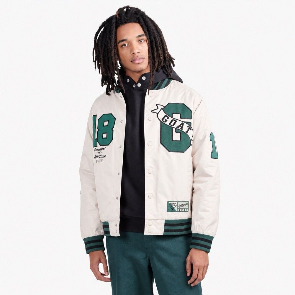 Brooklyn Cloth Originals Bomber Jacket Men's S Sand Goat Green